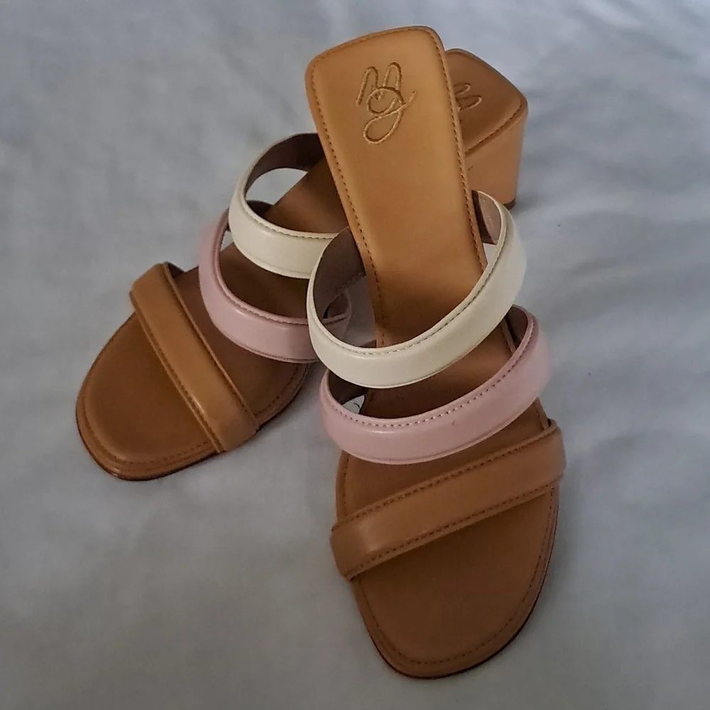 Mansur Gavriel Bombato‎ Colour-block Leather Sandals.  Womans Size 38/US 8.